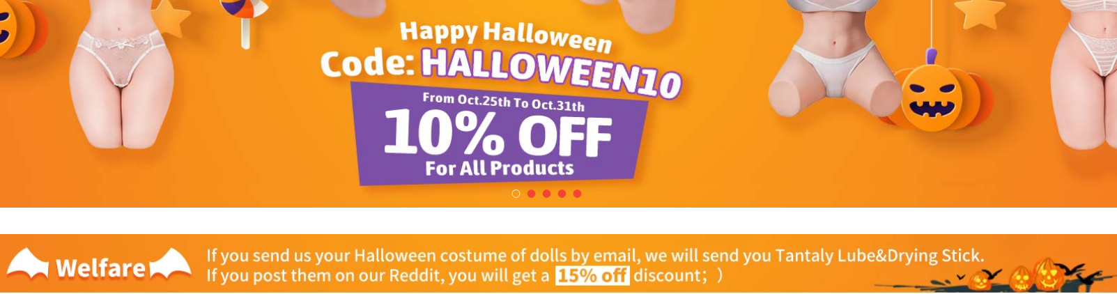 10% off tantaly halloween discount code