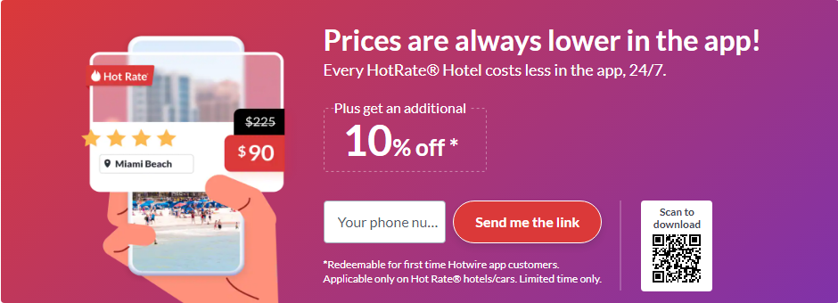 hotwire $10 off sign up offer