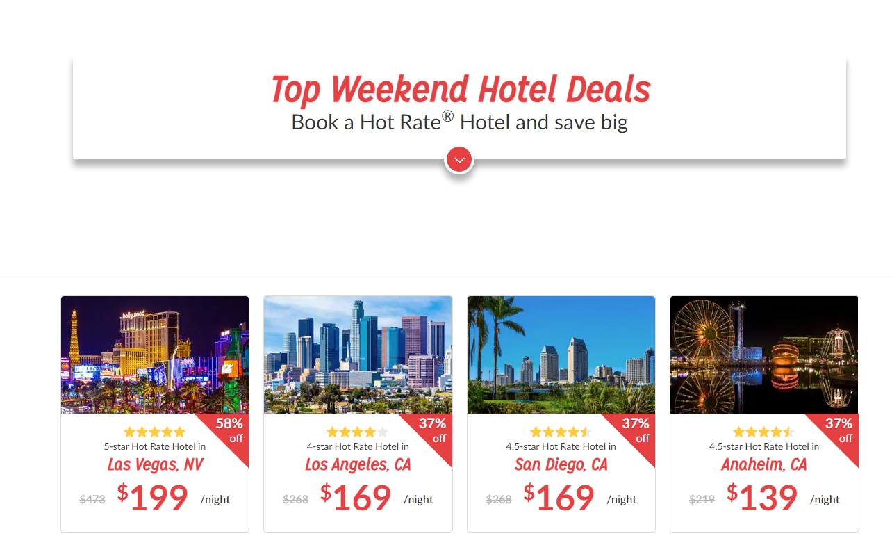 hotwire up to 60% off deals