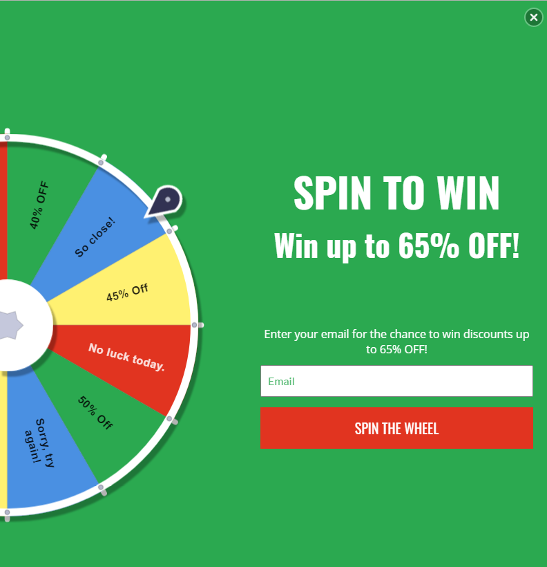 spin to win up to 65% off in Diamond Cbd
